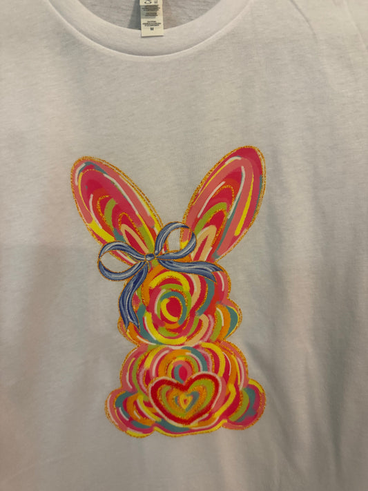 Easter Bunny white t-shirt Medium